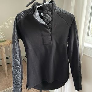 Athleta Quilted Half Zip Pullover
